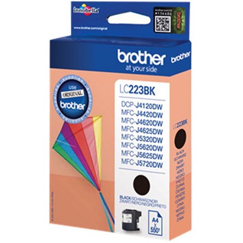 TINTEIRO ORIGINAL BROTHER LC223BK PRETO