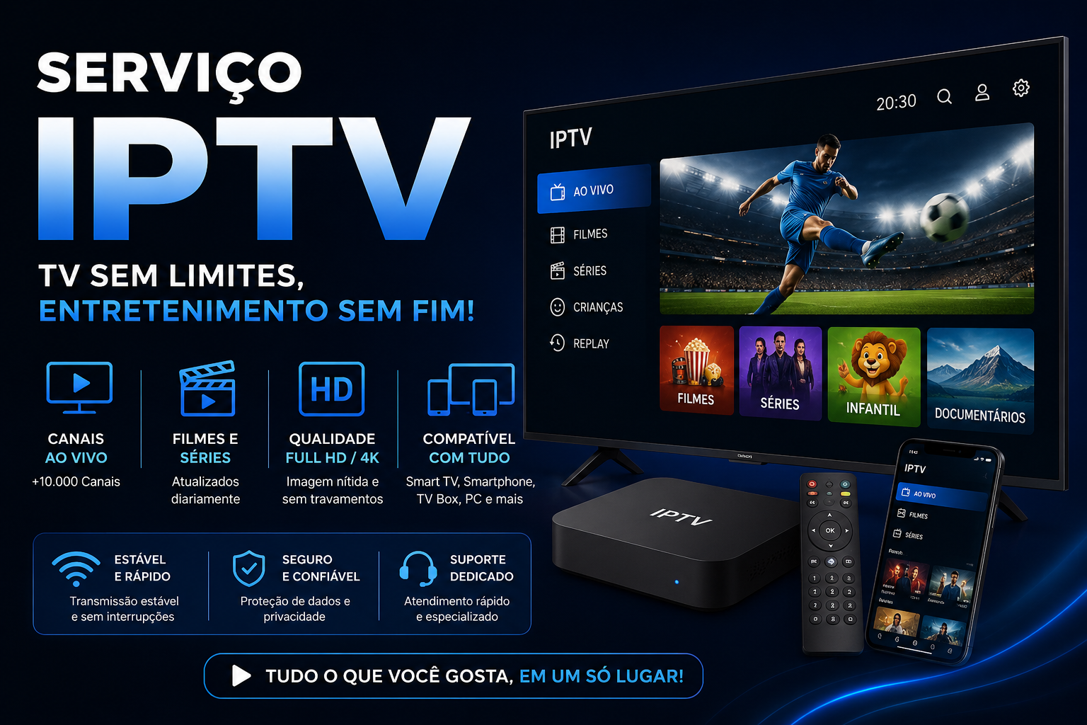 SERVIÇO IPTV LICENÇA 1 ANO