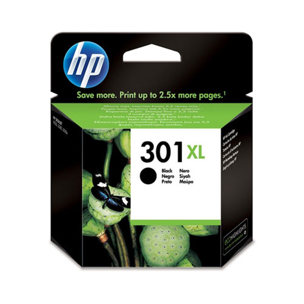 TINTEIRO ORIGINAL HP 301XL PRETO